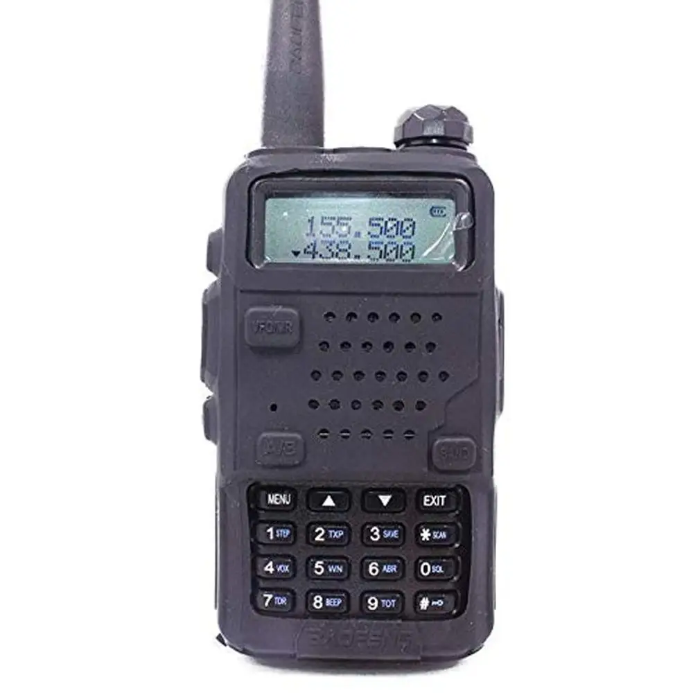 Uv5r аксессуары 2 шт. силиконовая резиновая крышка бампера BAOFENG UV 5R чехол для