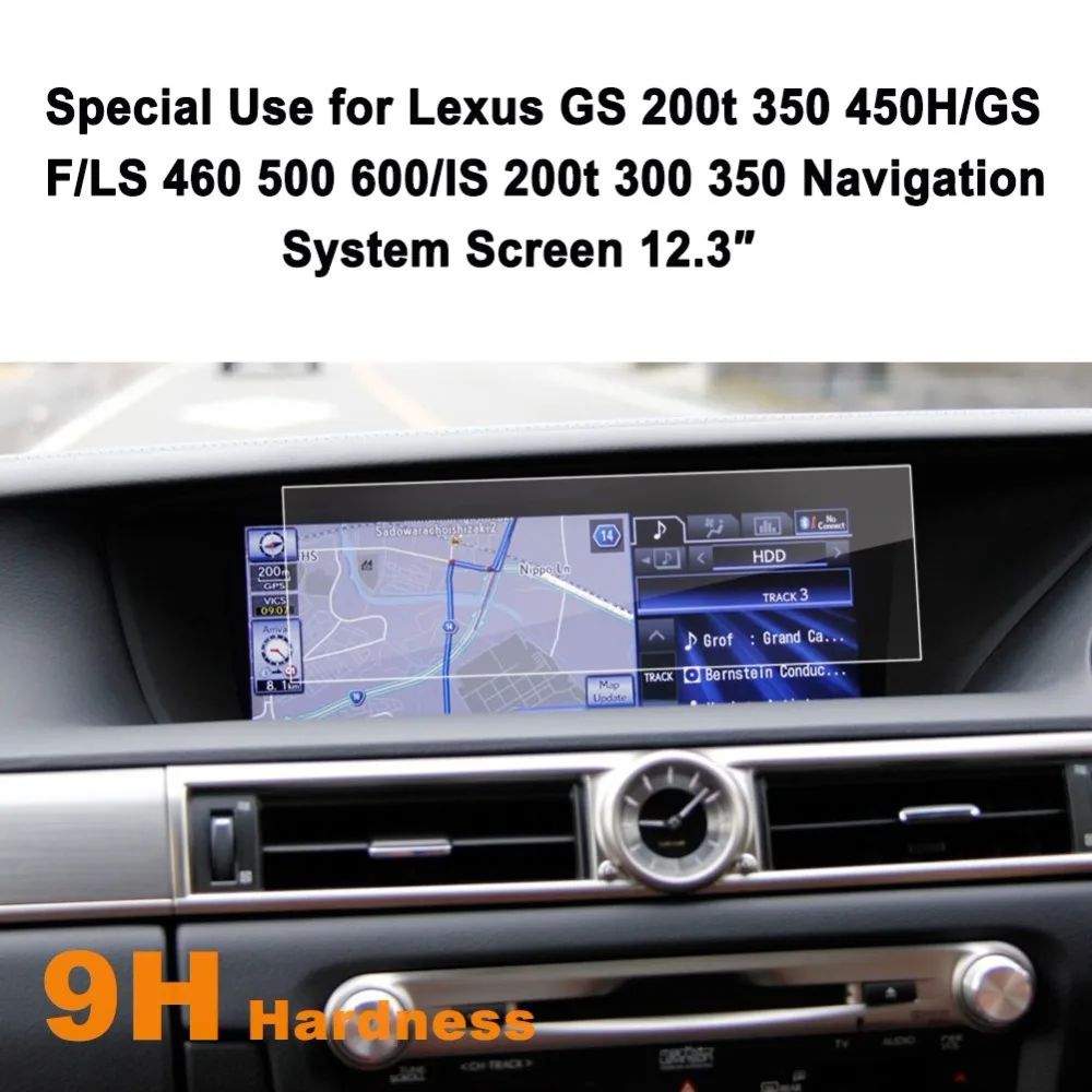 RUIYA протектор экрана автомобиля для GS 200t 350 450H/IS 300 350/LS 460 500 600/GS F 12 3 дюймов 2017 GPS