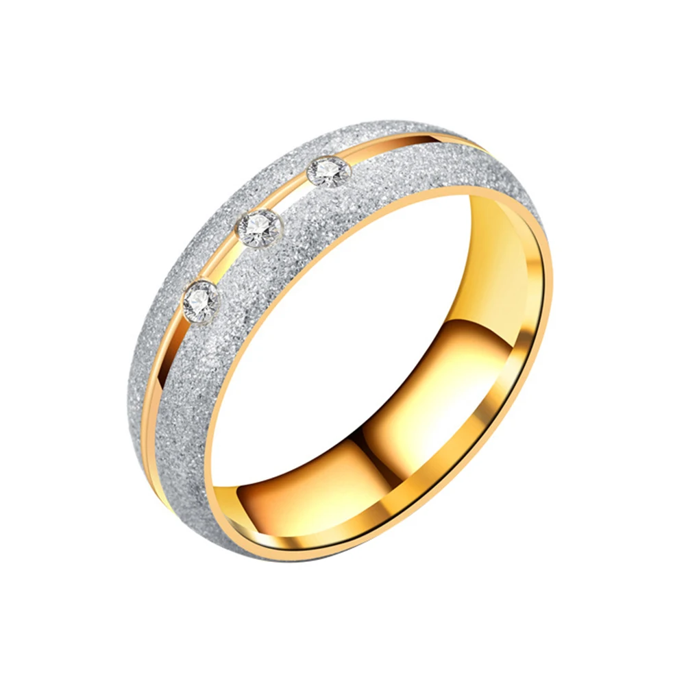 Модные матовые свадебные украшения из нержавеющей стали|ring stainless|ring stainless steelstainless