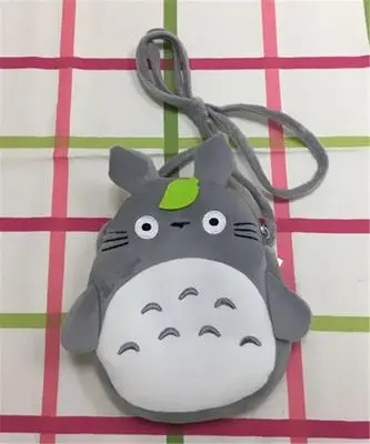 Totoro A Модный мультяшный рюкзак/сумка Kumamon Anpanman Пикачу Мой сосед Тоторо для подростков мальчик и девочка Холст плюшевый рюкзак/сумка - Цвет: Totoro A