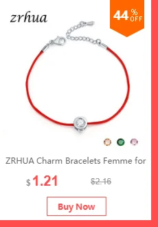 ZRHUA 925 пробы серебряный браслет, украшение для помолвки, красивые свадебные ювелирные изделия для женщин/девушек, блестящий браслет с колокольчиками