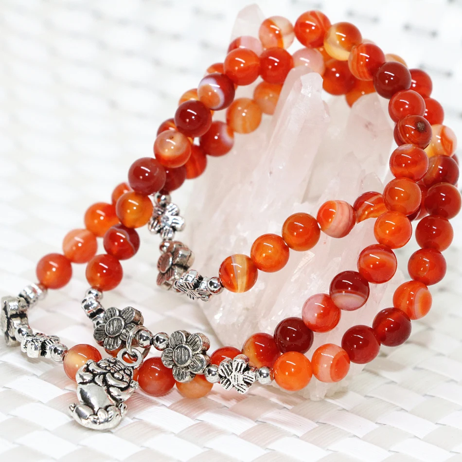 Модные украшения натуральные красные вены агат оникс камень сердолик