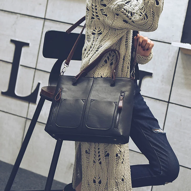 Винтажная Сумка-тоут женская дизайнерская сумка-портфель 2017 ретро модная сумка