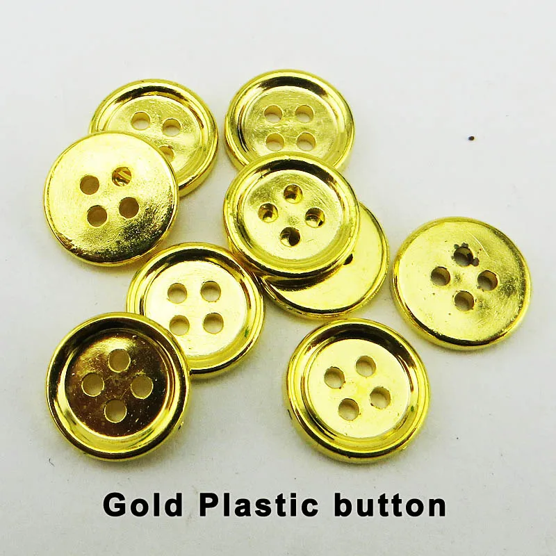 100PCS 13MM 4 hole bronze tone plastic buttons round coat boots sewing clothes accessory shirt button P-244 | Дом и сад