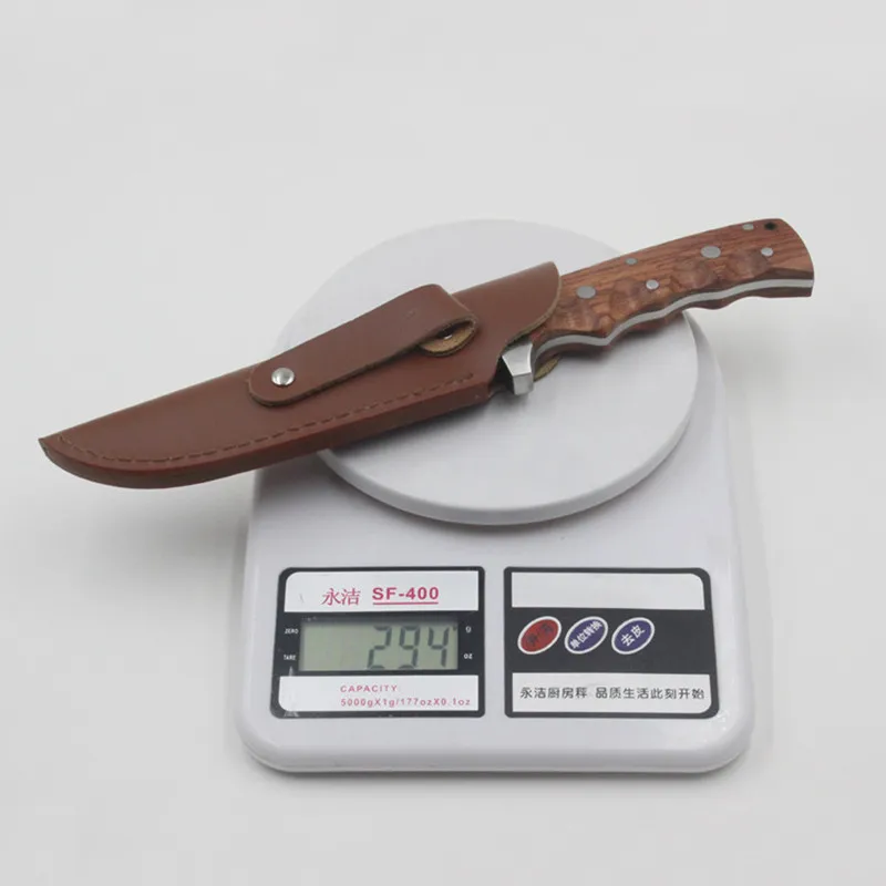 Ручной ковки охотничий нож из дамасской стали с фиксированным лезвием ebony Ручка