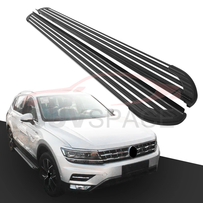 Алюминиевая боковая Беговая доска подходит для VW Volkswagen Tiguan All Space 2017 2018 2019 2020 Nerf