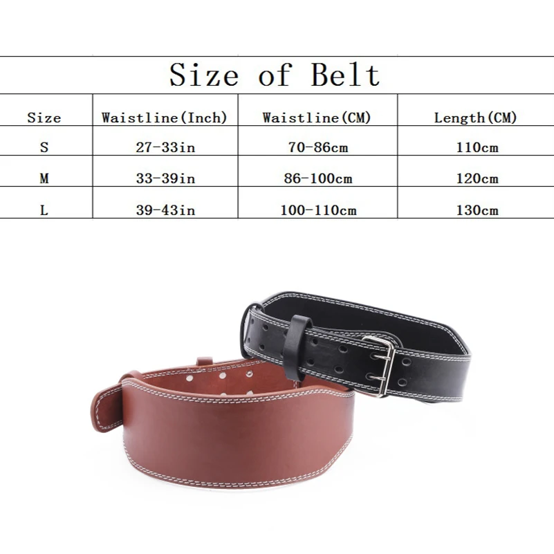 Пауэрлифтинг Пояс для тяжелой атлетики из искусственной кожи спортивный пояс