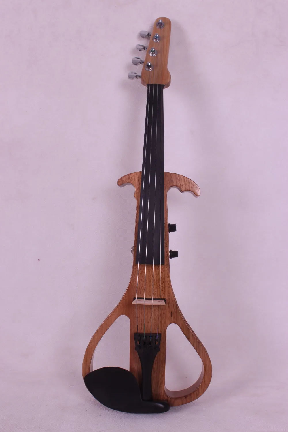 4/4 электрическая скрипка из цельного дерева бесшумный звукосниматель тонкое