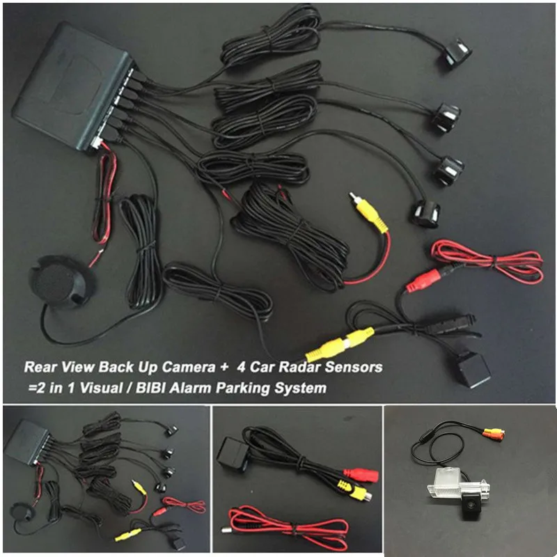 4 парковочных датчика парковочный датчик s радар-система + камера заднего вида для
