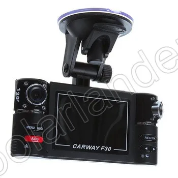 

Car DVR Dual Lens 2.7 inch LCD Night Vision Camcorder Video Recorder free shipping 120 degree wide angle