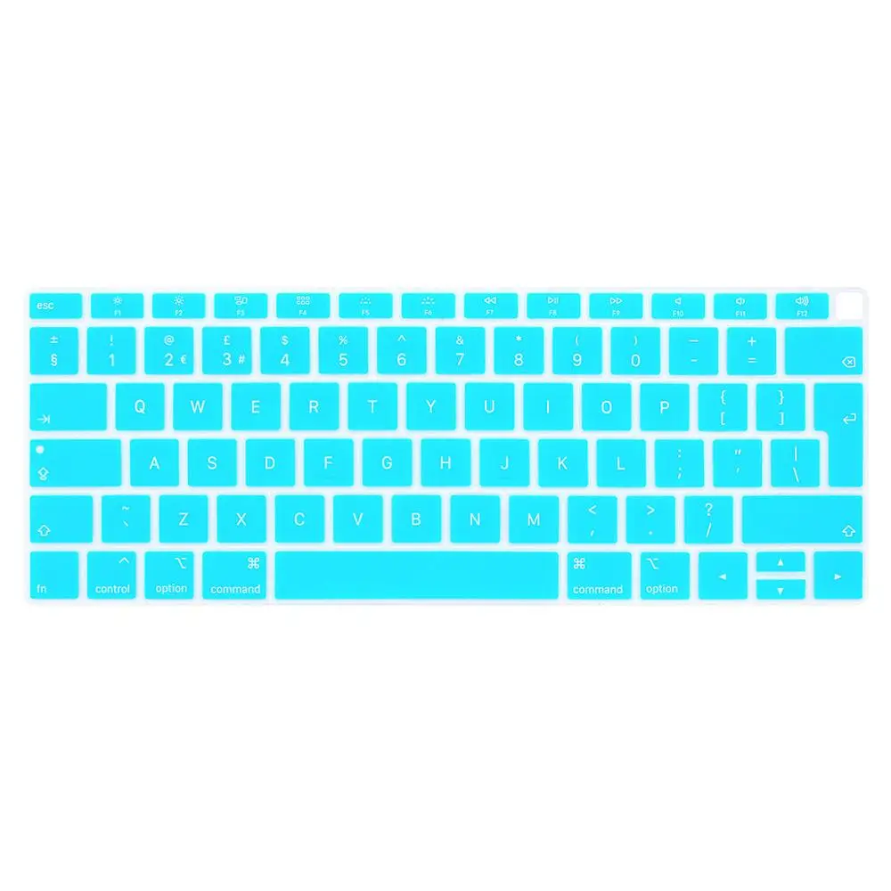 lake blue Чехол для ноутбука macbook air 1" пылеотталкивающая пленка кремниевый ноутбук Защитная пленка для клавиатуры Водонепроницаемая A1932 - Цвет: lake blue