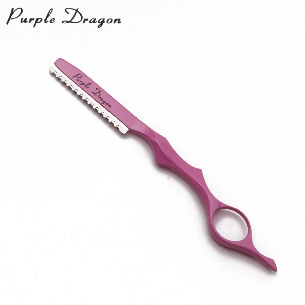 Профессиональные острые парикмахерские бритвы Purple Dragon 10 шт. нож для стрижки