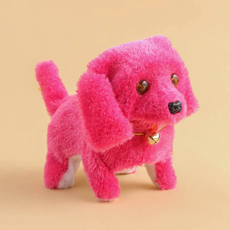 Cute Walking Barking Toy Funny Electric Short Floss Moving Dog Children Kids Toys S7JN |