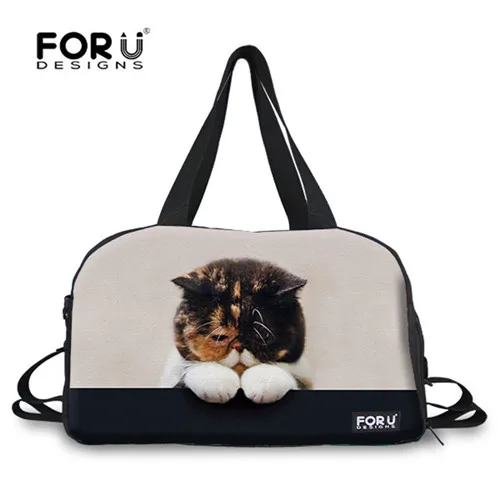 B0012T FORUDESIGNS/животные, кошки, собаки, мопса, милый женский йога спортивный зал, сумки для йоги, коврики, сумки для спорта на открытом воздухе, большая сумка, дорожные сумки на плечо - Цвет: B0012T