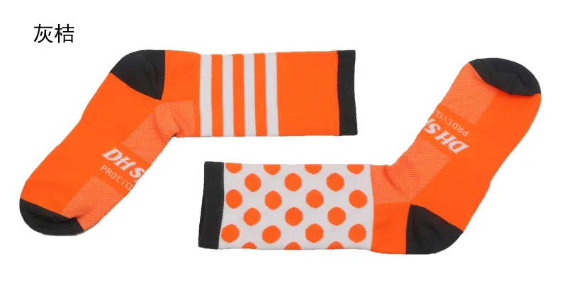 Orange Новые высококачественные профессиональные велосипедные носки Comfortabl, носки для шоссейного велосипеда, брендовые Компрессионные носки для гоночного велосипеда - Цвет: Orange