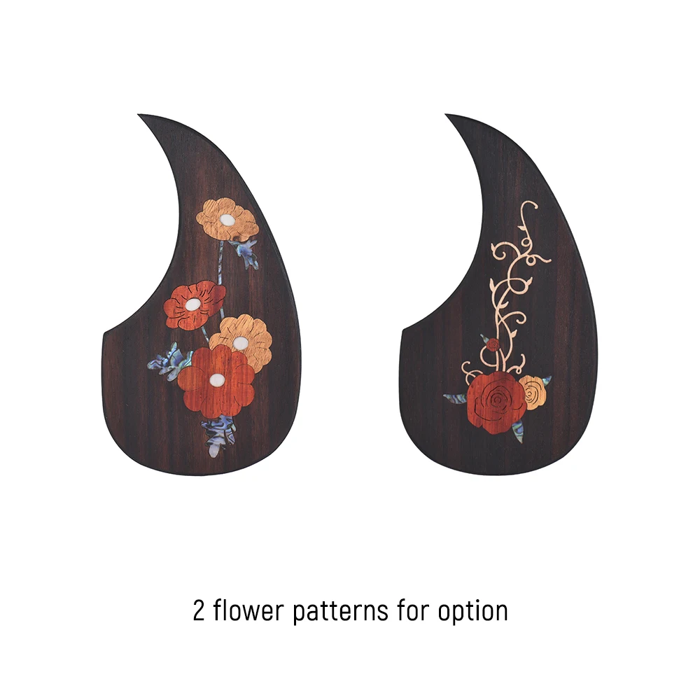 Декоративный накладной эбеновый кожух для гитары с декоративным цветочным узором, хорошего качества, подходит для акустических гитар 40" и 41".