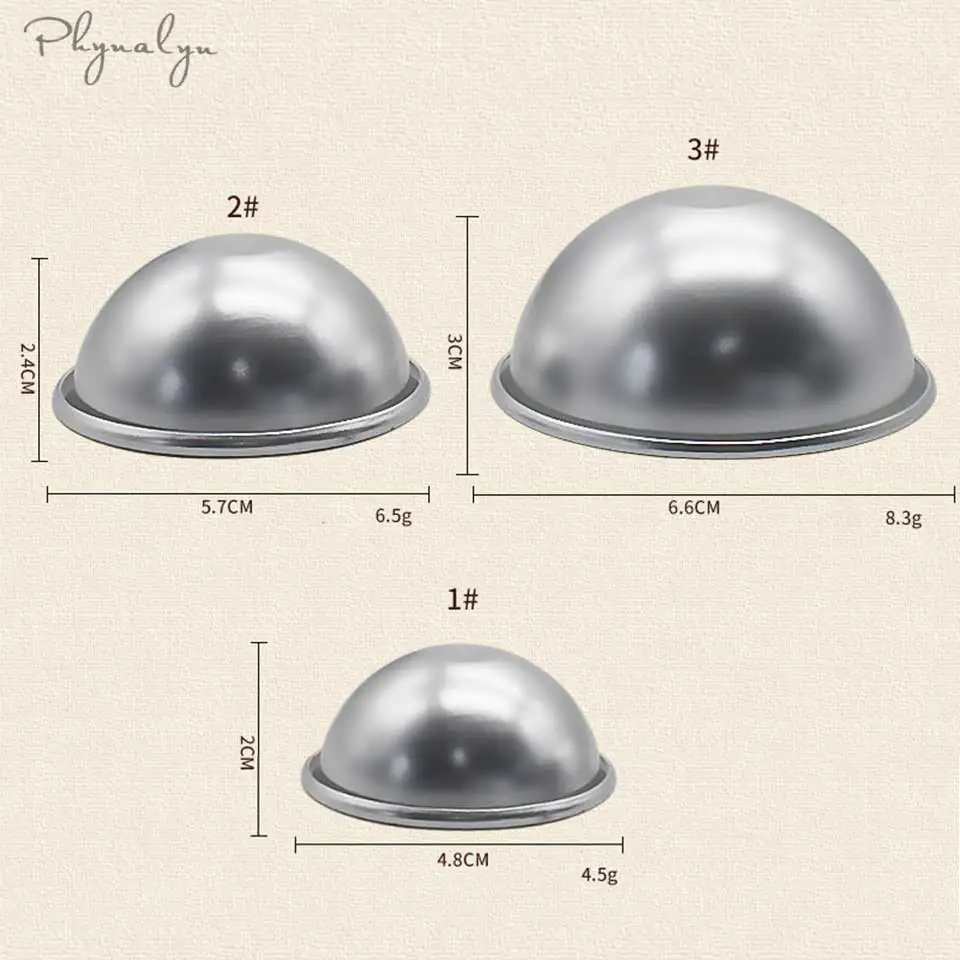 Бомбочки для ванны пресс-форм 6 шт. круглый алюминиевый сплав ванн Уайт герлс