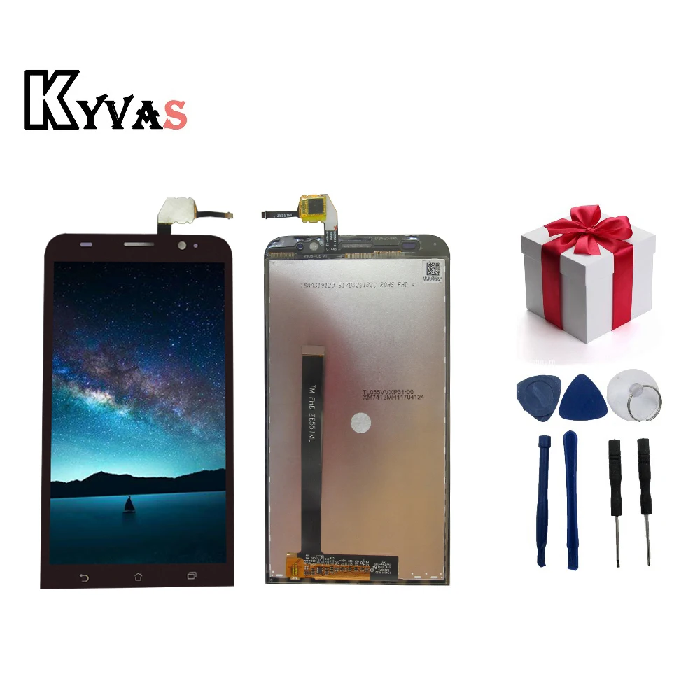 Для Asus ZenFone 2 ZE551ML ЖК дисплей с сенсорным сенсором стекло дигитайзер сборка черный