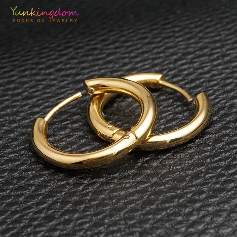 Женские серьги-кольца Yunkingdom классический серьги из нержавеющей стали 316L в стиле