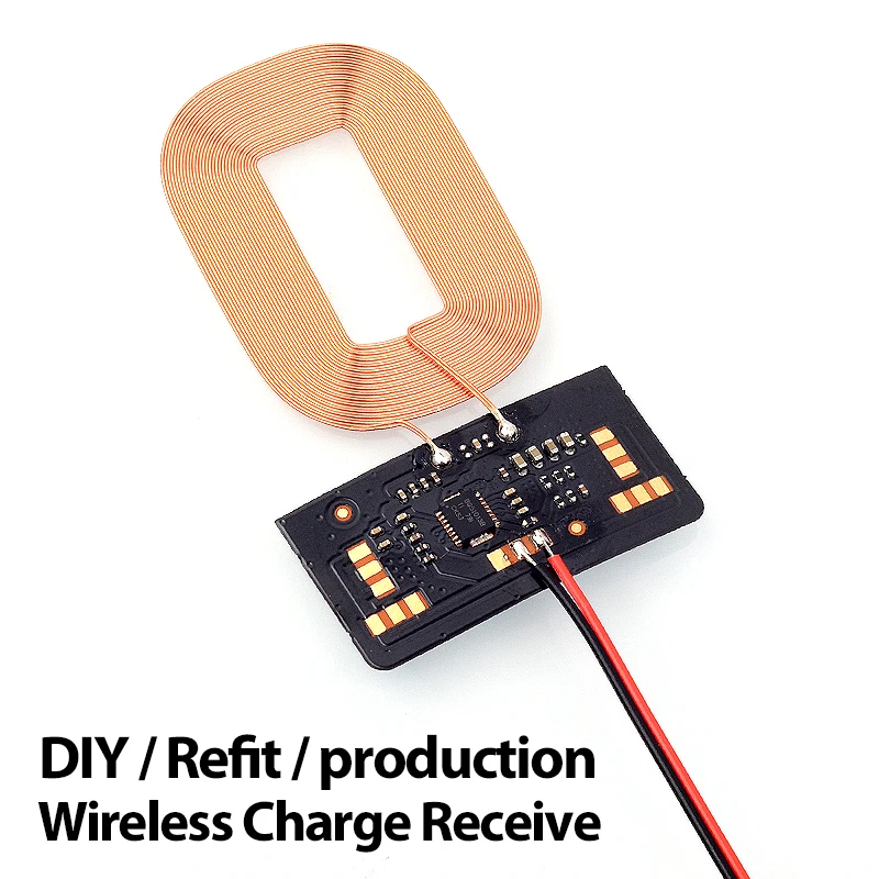 Беспроводной приемник QI VEEAII DIY 5 Вт 5V1A для телефонов iPhone Android | Мобильные телефоны и