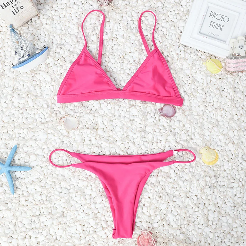 2018 Для женщин повязки стринги бразильские бикини купальники женские пикантные