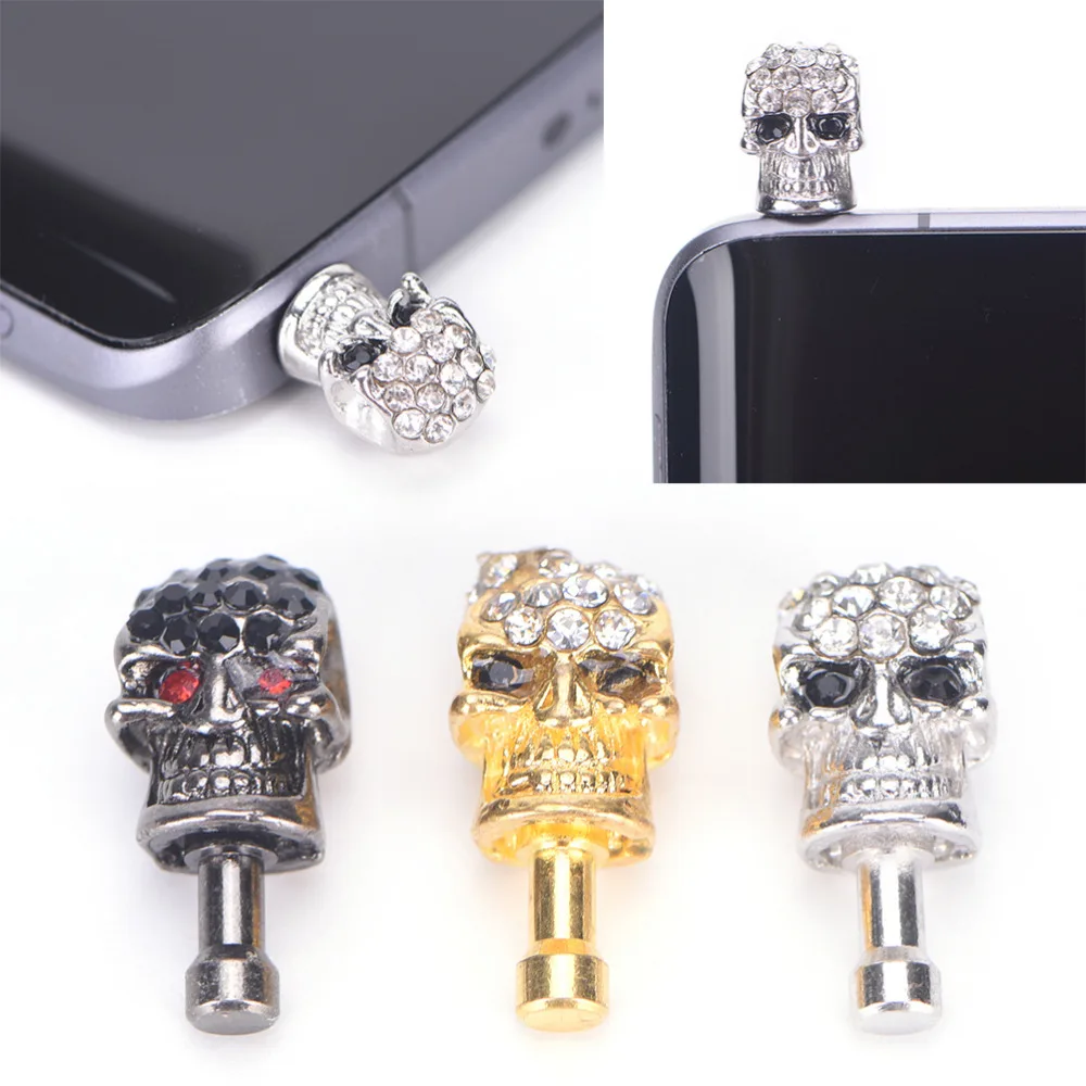 Заглушка от пыли для украшения 3 5 мм крутой металлический гнездо наушников с