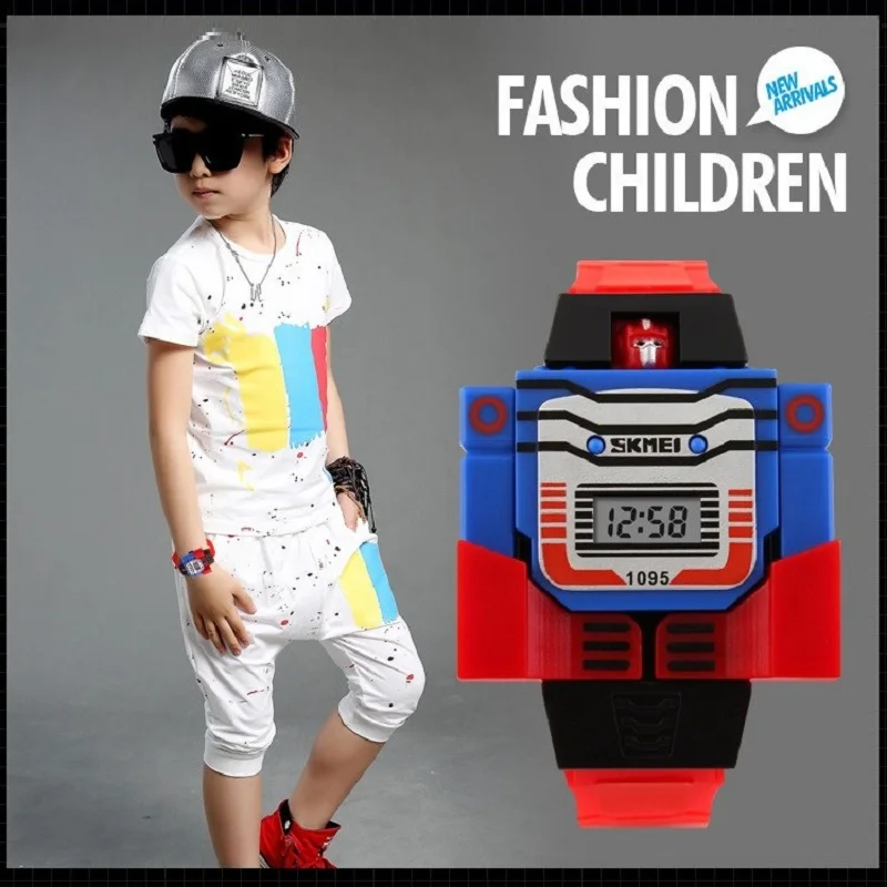 2017 модные детские часы со светодиодными цифрами спортивные Мультяшные милые Relogio