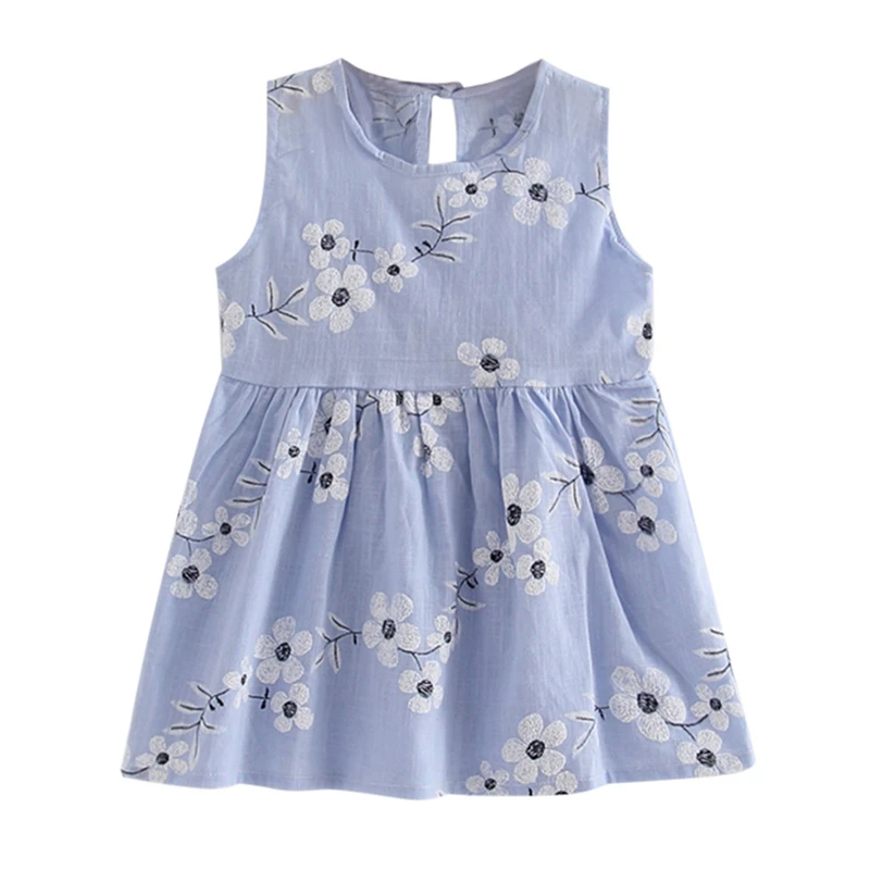 2019 New Arrival Toddler Girls Summer Princess Dress Kids Baby Party Wedding Sleeveless Dresses Flower C8$ | Детская одежда и