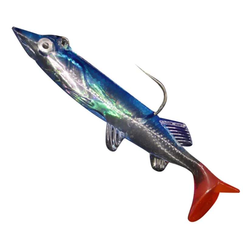 Мягкая приманка пакет с одним крючком свинцовая рыболовная шоссейный крючок в