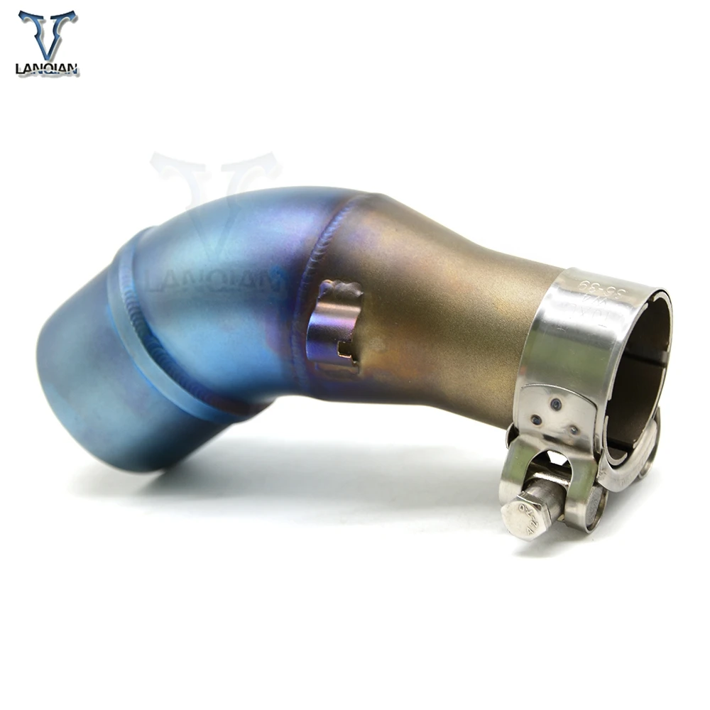 Для YAMAHA YZF R3 R30 R25 R250 300 2013 2014 2015 2016 мотоциклетные средние выхлопные трубы средней