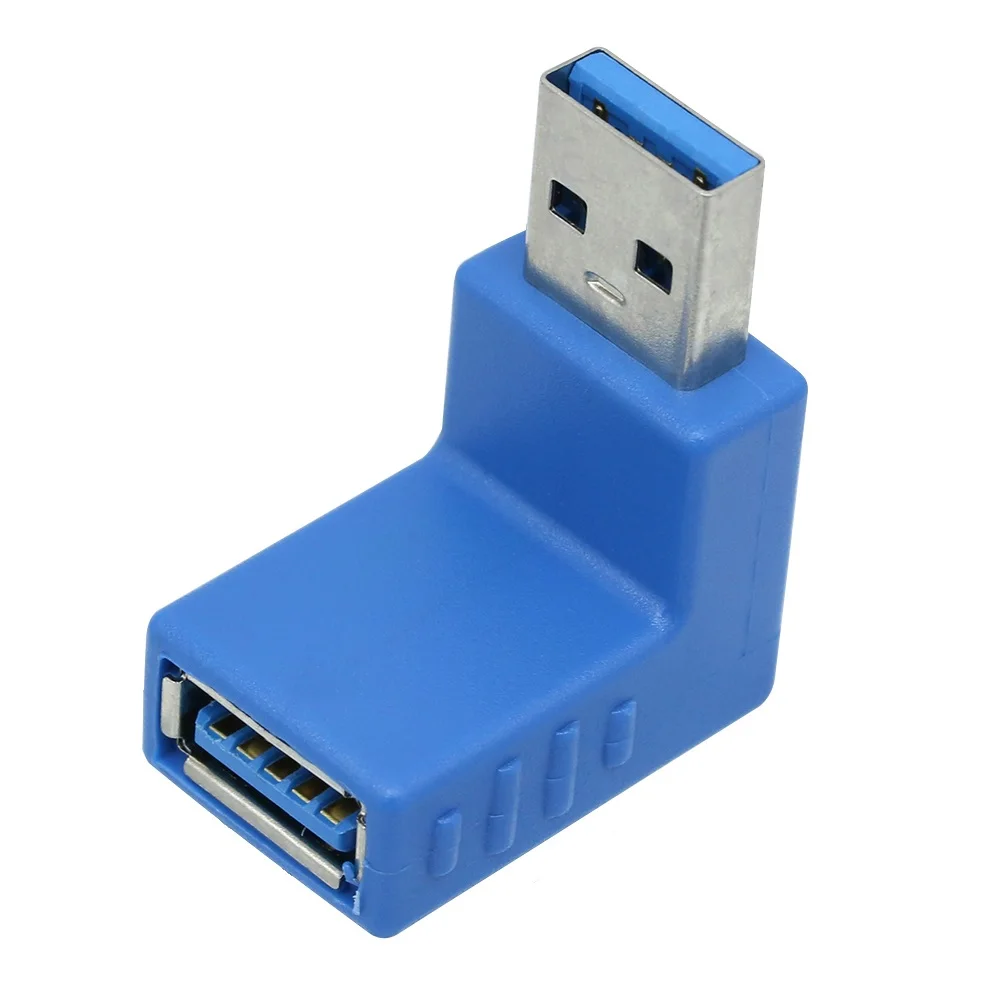 1 шт. Высокоскоростной USB 3 0 тип A штекер Переходник конвертер гибкий вверх вниз