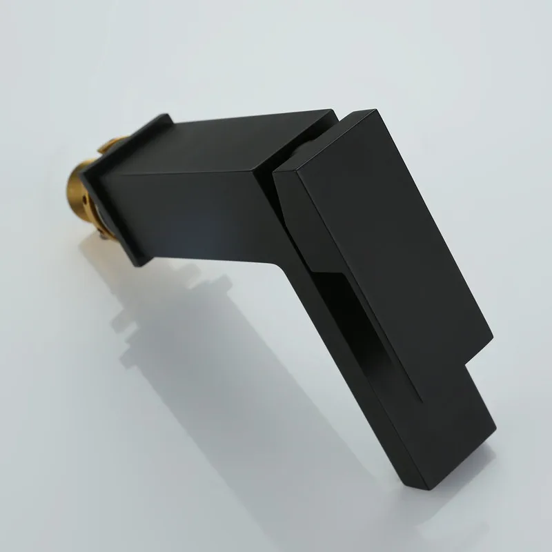 Высококачественный смеситель для ванной комнаты из твердой латуни квадратный