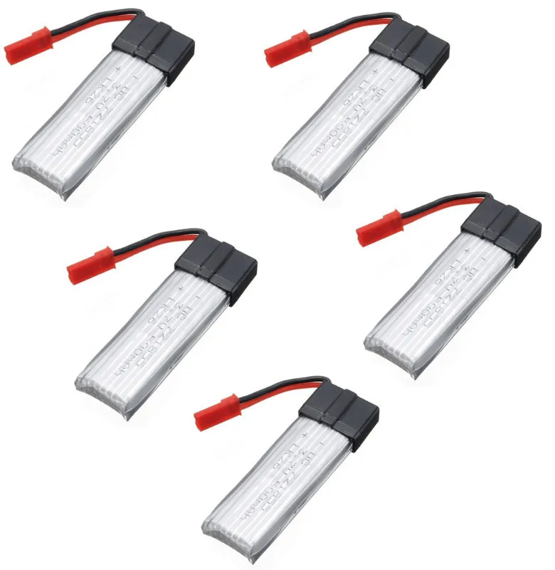 

5pcs 3.7V 500mAh Battery For WLtoys V929 V949 V959 V212 V222 RC Quadcopter