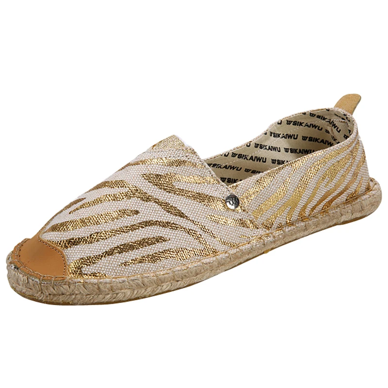 Новый Камуфляж Мужчины Плоские Туфли Конопли Квартиры Размер 5.5-9.5 Летом