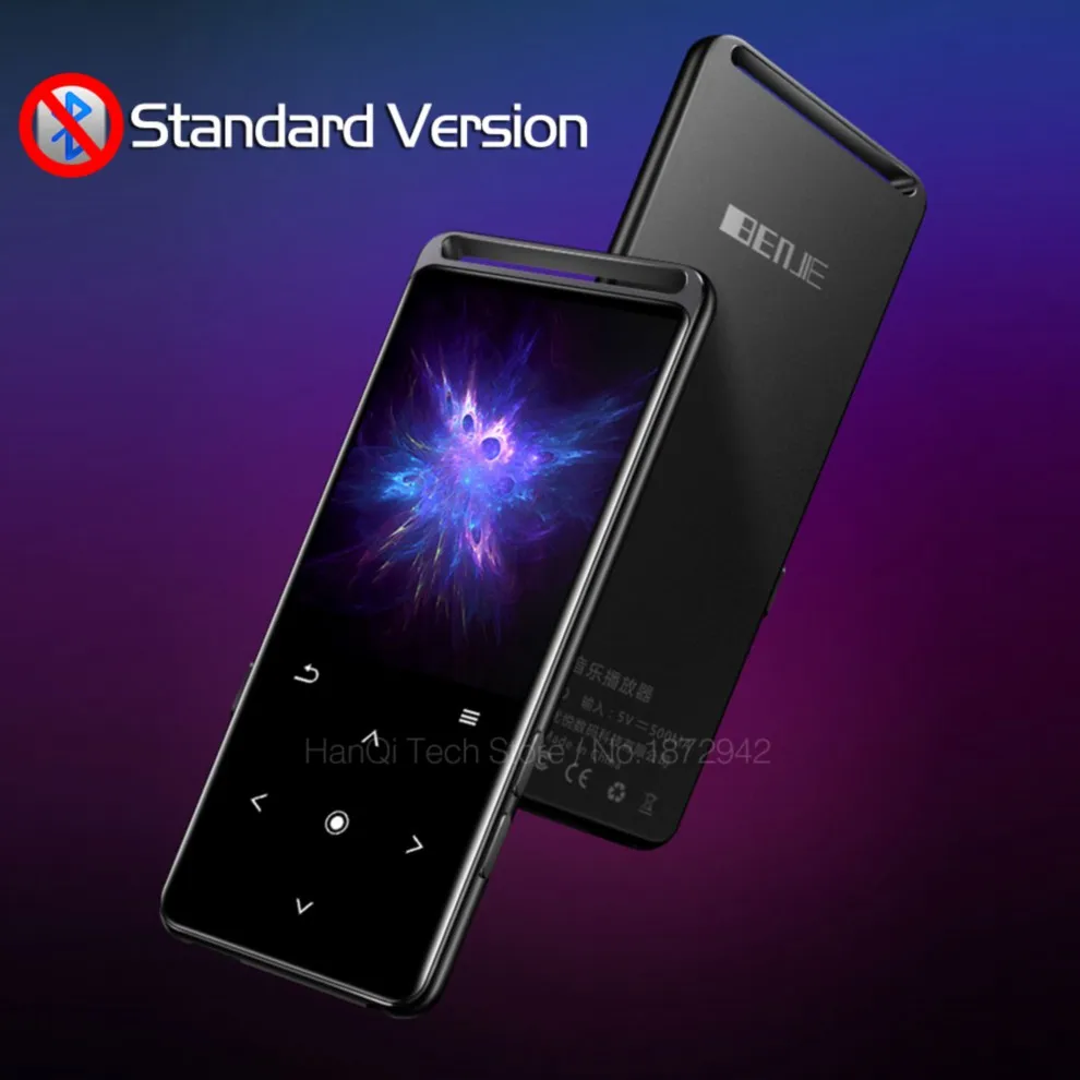 Black NO Bluetooth BENJIE M6 Bluetooth 5,0 MP3 плеер без потерь 16 Гб HiFi портативный аудио Walkman с fm-радио электронная книга Диктофон MP3 музыкальный плеер - Цвет: Black NO Bluetooth