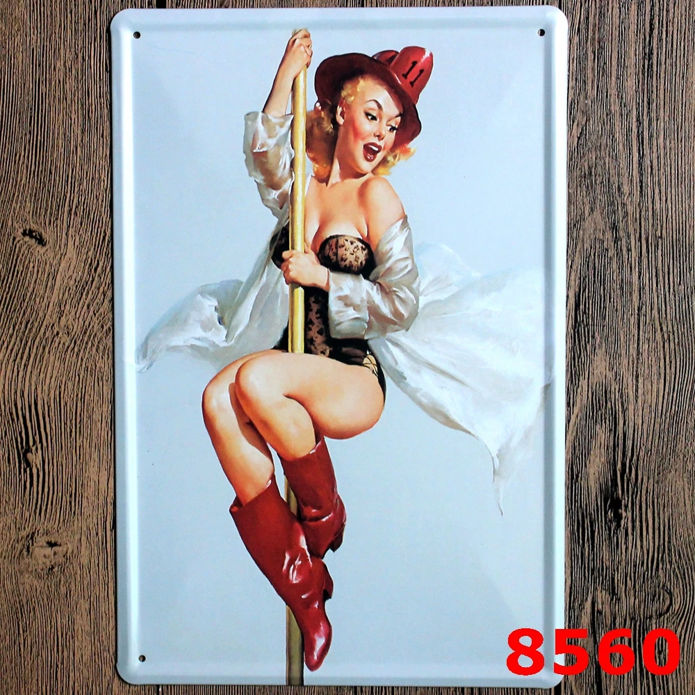 Табличка с логотипом PINUP винтажная металлическая настенная наклейка железная