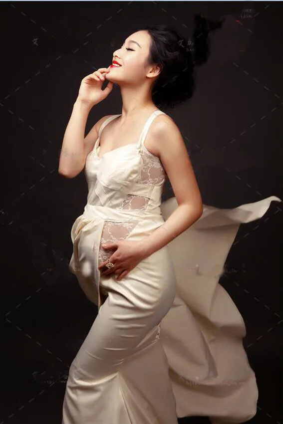 

Fashion Maternity New pregnant women Photography Props Chiffon Dress Pregnancy Romantic clothing Summer style