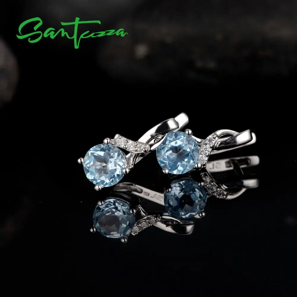 SANTUZZA серебряные серьги для женщин Аутентичные серебро 100% 925 пробы ослепительные