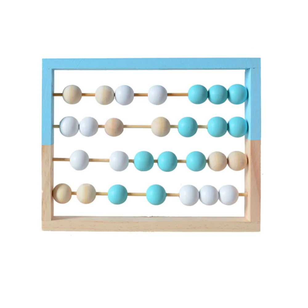 M Детская деревянная бисер «геометрическая фигура» 3-5 Бусы Abacus обучающие игрушки для детей для раннего развития Игрушка - Цвет: M