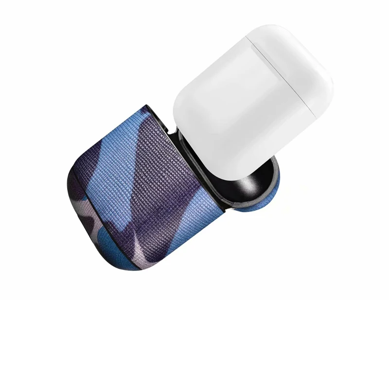 Icarer камуфляж Чехол для AirPods натуральная кожа чехол для Apple Airpods сумка для наушники для iphone чехол для хранения мини-карман