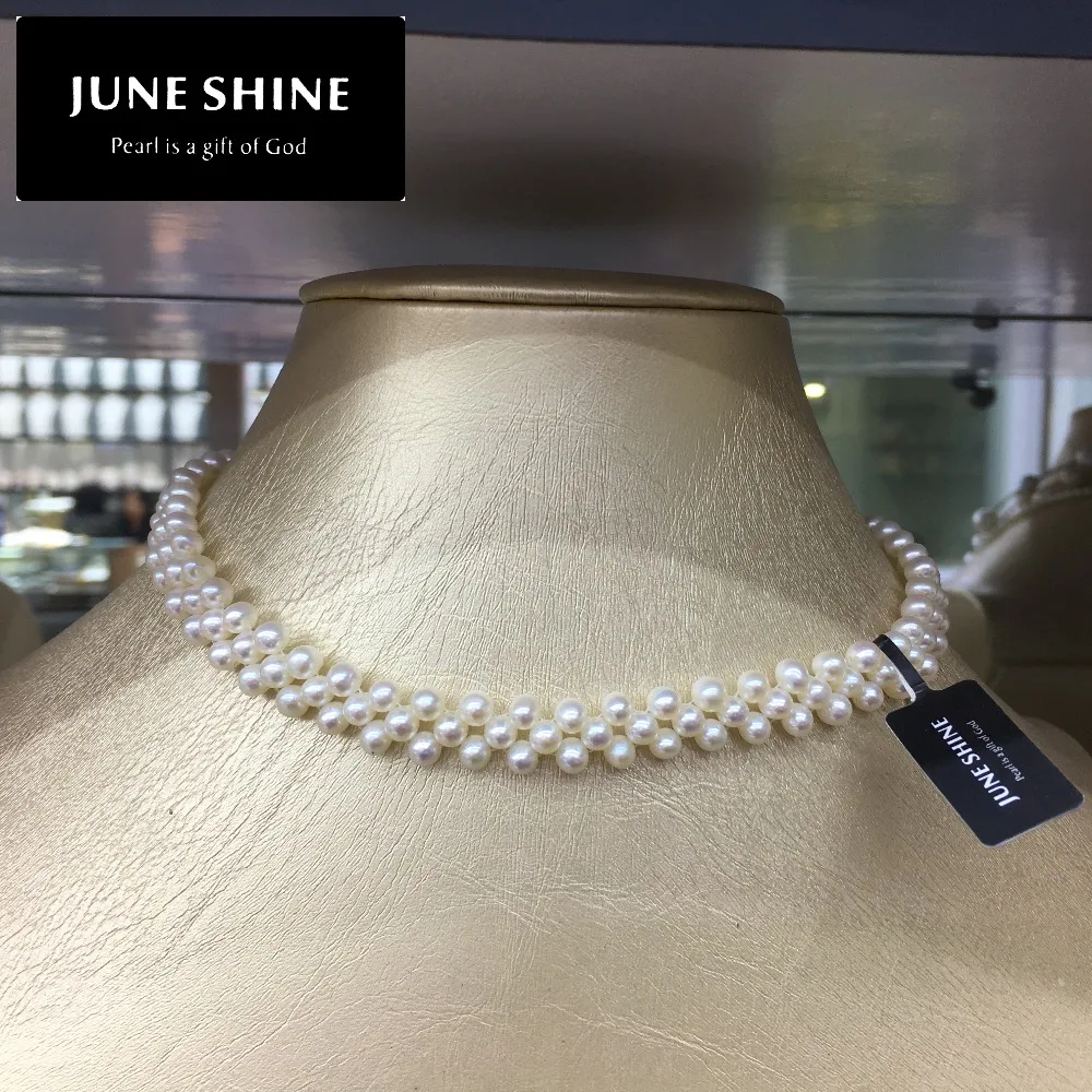 

Freshwater pears necklace Silver white pearl necklace choker NL010 women fashion wedding jewelry gift