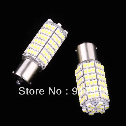 4 шт./лот 1156 120 светодиодный автомобиль 3528 SMD BAY15S чистый белый AC/DC 12 V стоп поворот