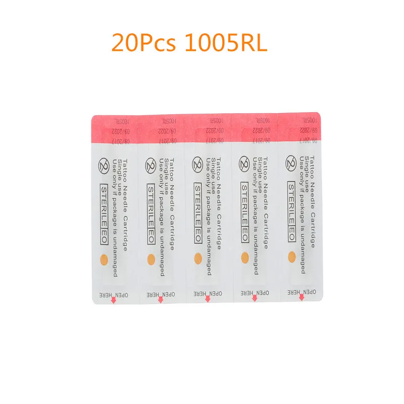 2016 новейшие прозрачные тату иглы с мембранной системой 20 шт./лот 1005RL BugPin Круглые