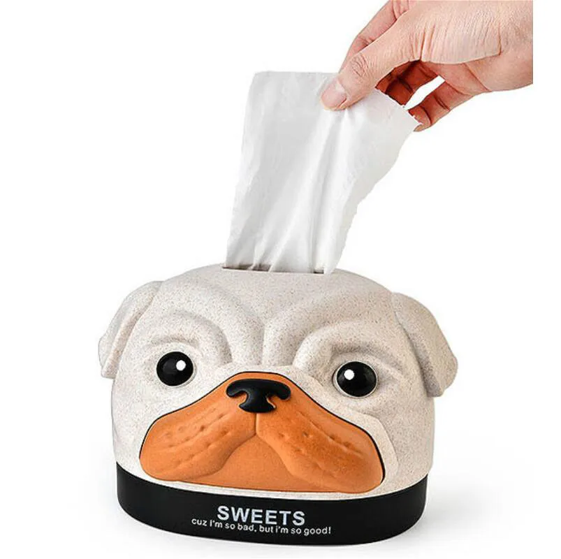 Креативная коробка для салфеток с мультяшными собаками и животными дома