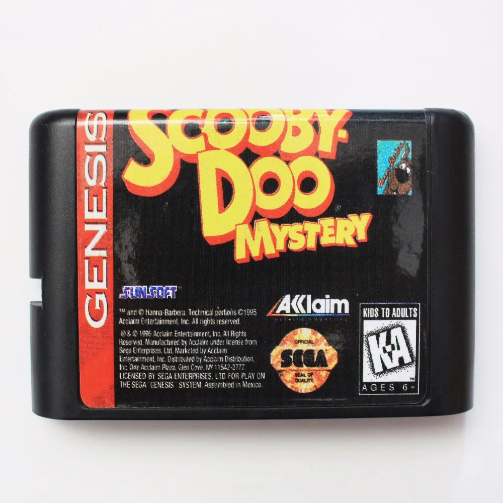Игровая карта Scooby Doo Mystery 16 bit MD для sega Mega Drive для Genesis