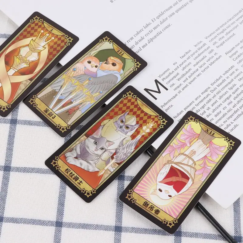 Student Tarot Cards With Colorful Box Mysterious Divination Astrology Board Game