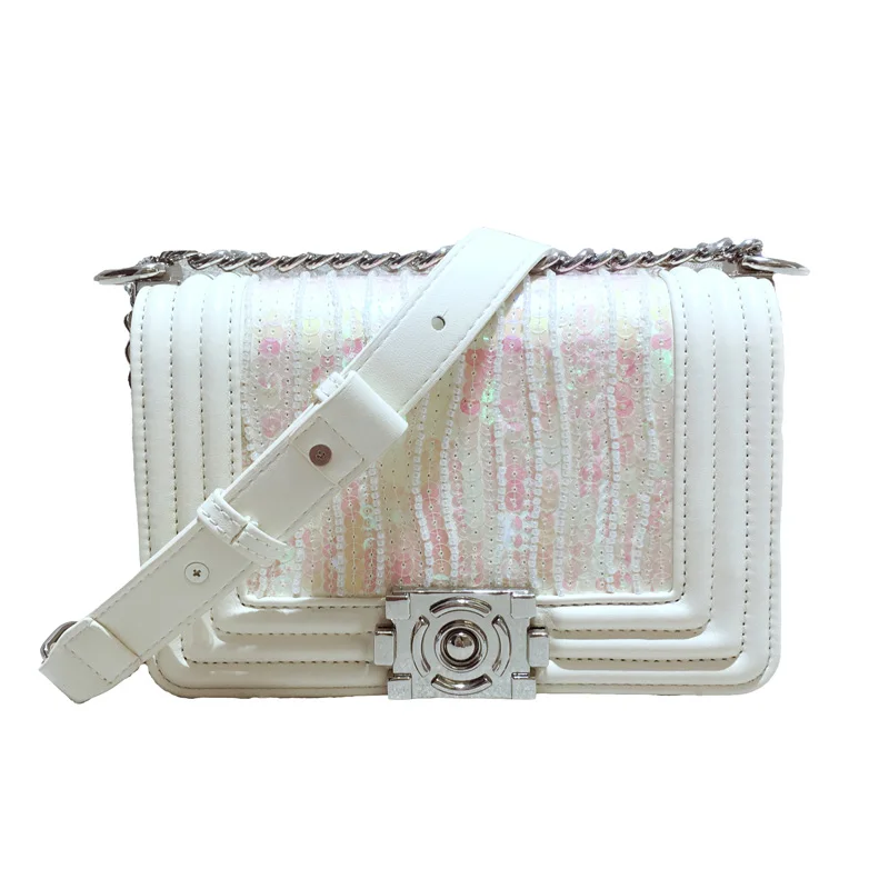 Новые женские сумки дизайнерская сумка-мессенджер через плечо с цепочкой и