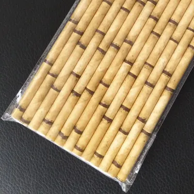 Самая низкая цена 100/200/300 бамбуковые соломенные узоры бумажные украшения для