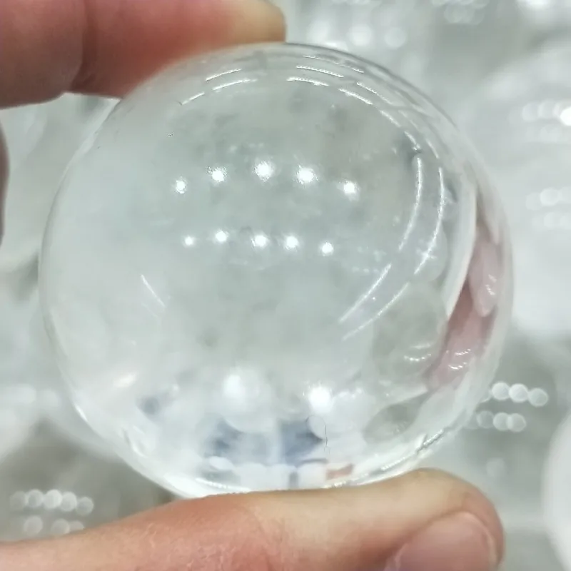 40 мм высокое качество натуральный прозрачный кварцевый кристалл сфера медитация