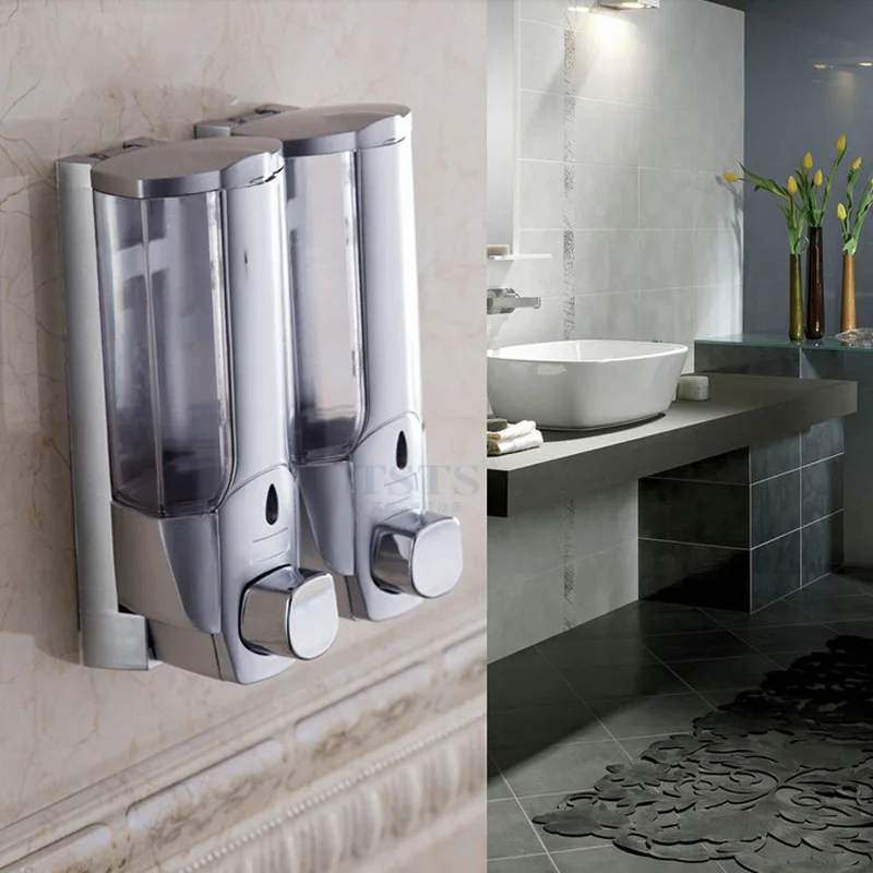 Настенный дозатор для жидкого мыла с двойной ручкой|shampoo box|soap dispenserliquid soap dispenser |